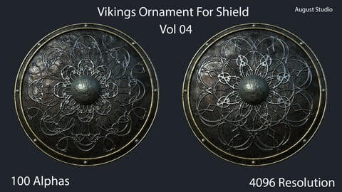 Vikings Ornament For Shield - Vol 04