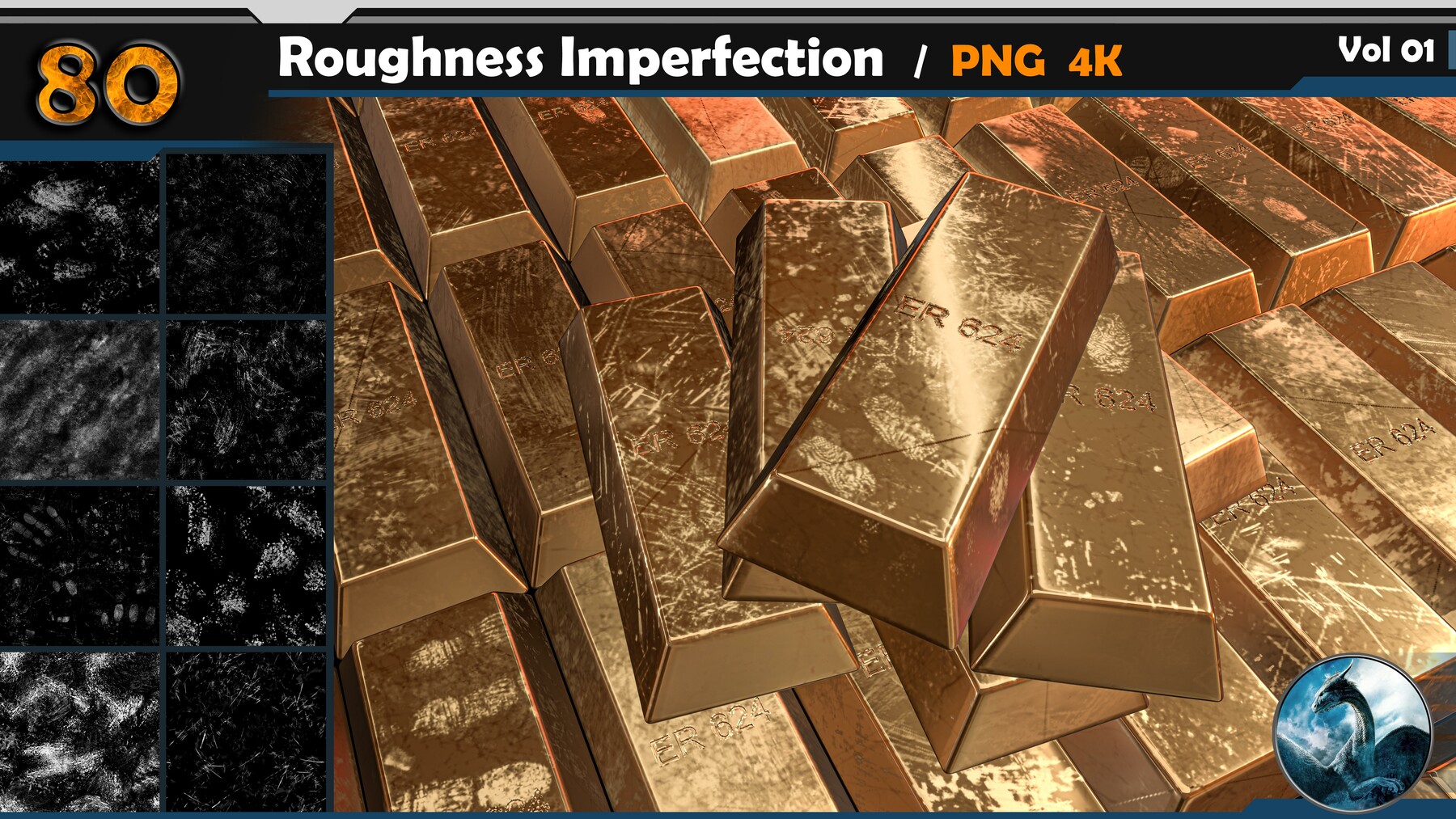 ArtStation - Roughness Imperfection Vol 01 | Game Assets