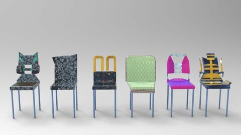 Six chairs with various design