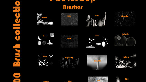 200 Photoshop Brush collection