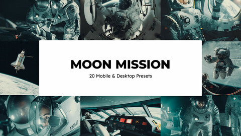 20 Moon Mission LUTs & Lightroom Presets