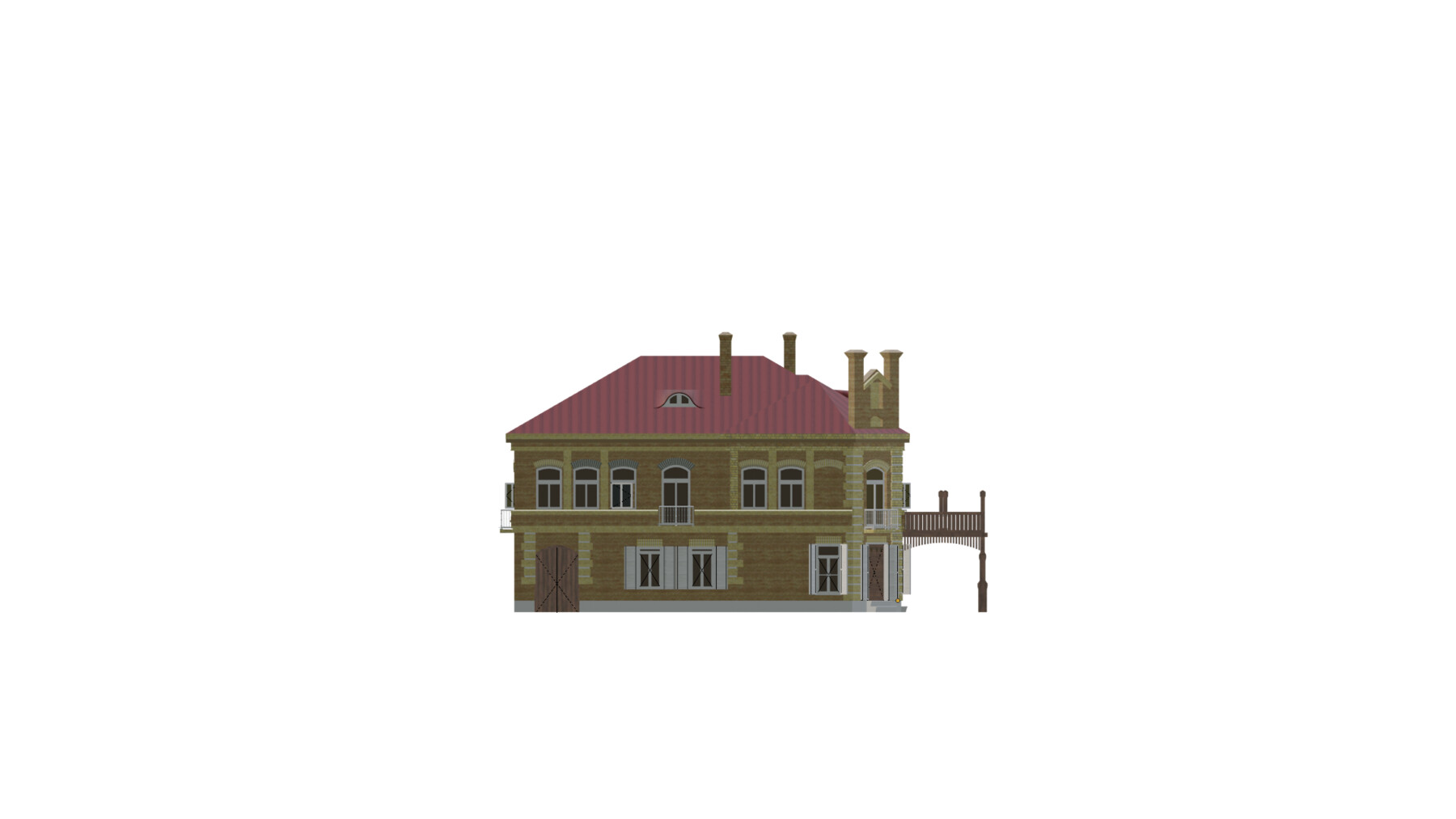 ArtStation - European Hotel 19-20 century Low-poly Low-poly 3D model | Game  Assets