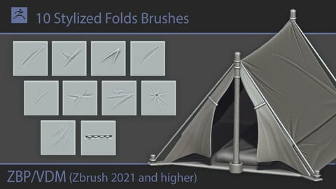 Stylized Folds Brushes