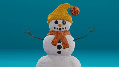 Snowman - 3D Model