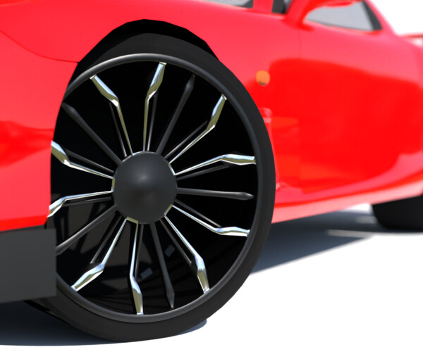 ArtStation - Sports car rim | Game Assets