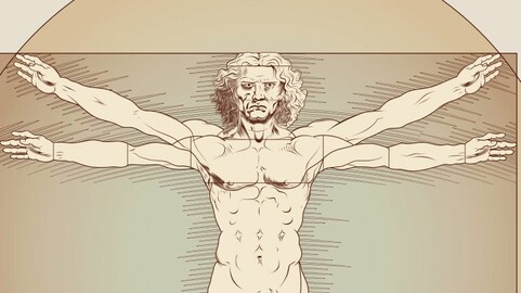 Vitruvian Man Vector Designs