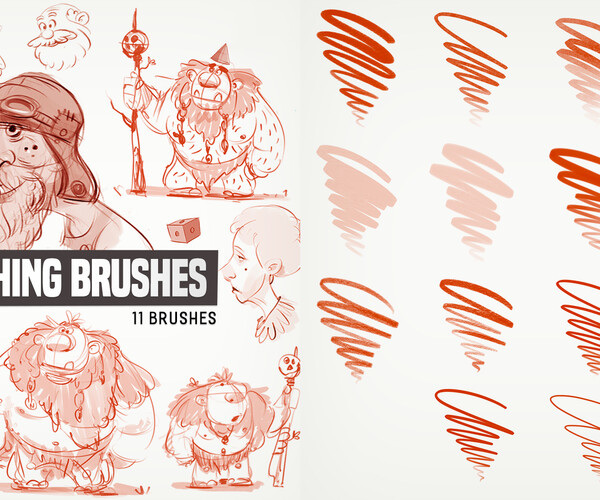 ArtStation HABOOK Sketching Brushes for Procreate Brushes