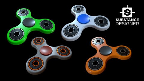 Fidget Spinner Material Tutorial Video / Substance Designer