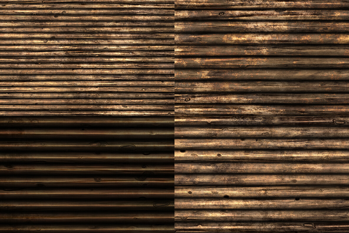 ArtStation - 10 Seamless Wood Logs Wall Background Textures | Resources