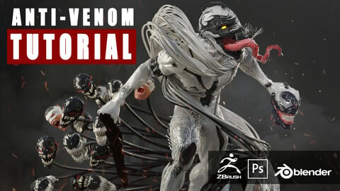 Anti-Venom: ZBrush Character Sculpt and Render