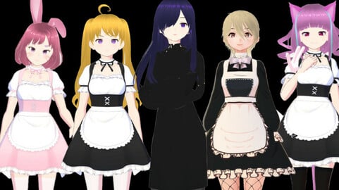 5 Cute Anime Girls Characters GoldenPACK