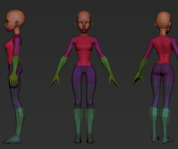 ArtStation - Stylized Female Basemesh | Resources