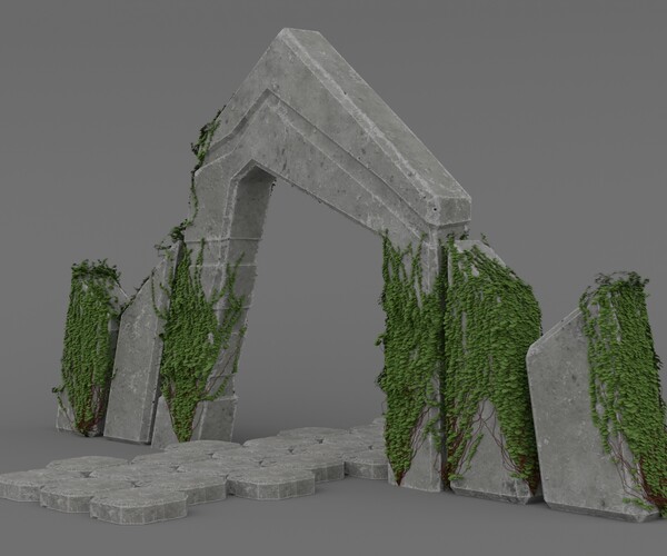 ArtStation - Abstract Rock Gate | Game Assets