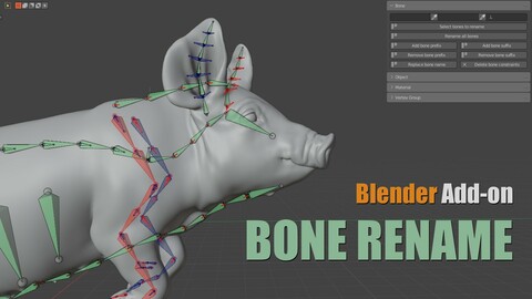 Blender Addon | Bone_Rename | VFX Grace