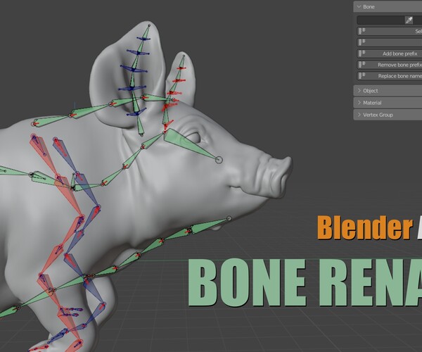 ArtStation Blender Addon Bone_Rename VFX Grace Resources