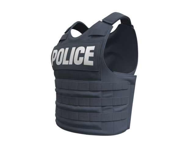 Police Bulletproof Plate Carrier Vest (Marvelous Designer / Clo 3D project)