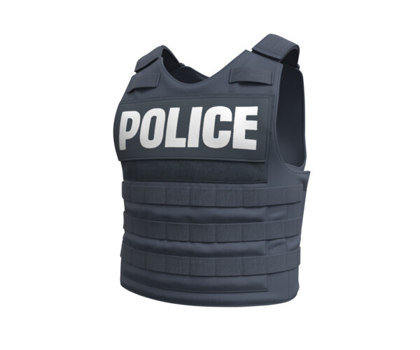 Police Bulletproof Plate Carrier Vest (Marvelous Designer / Clo 3D project)