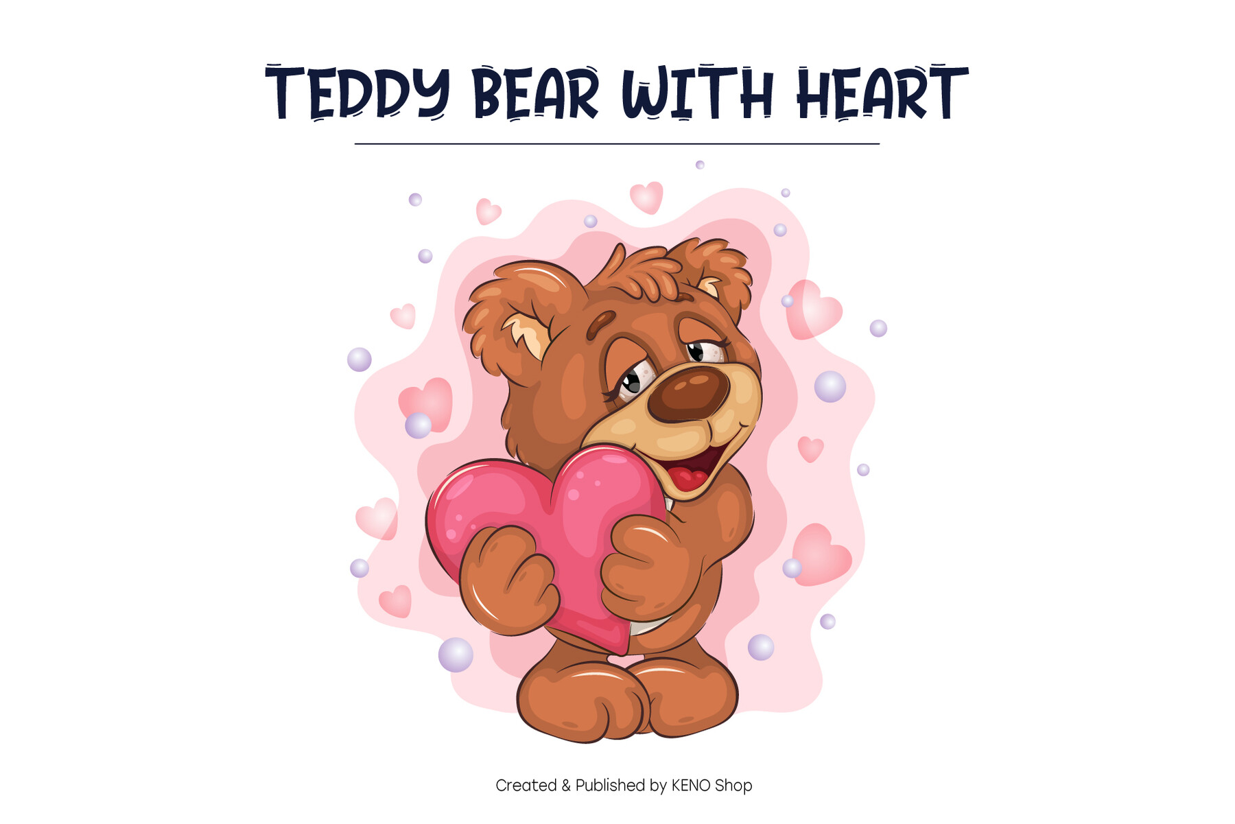 Cute Teddy Bear SVG PNG