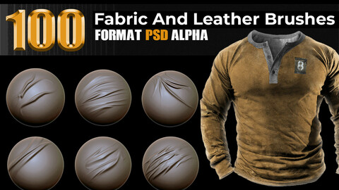 100 Fabric and Leather  Brushes