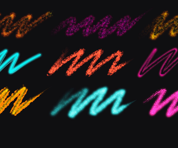 ArtStation Funny Brush Set 45 MarMirArt Funny Brushes For Procreate