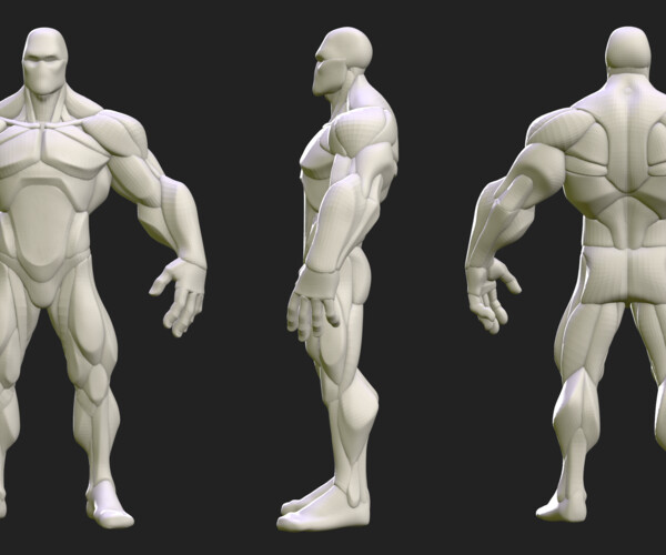 ArtStation - Stylized Hero Anatomy Blockout | Resources