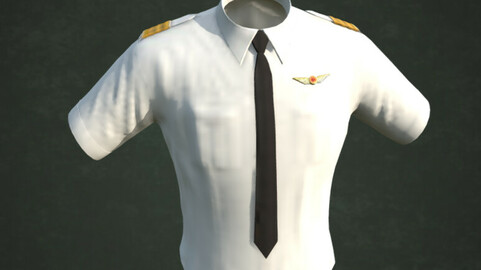 Pilot Shirt Clothing Prop (Game Resolution)