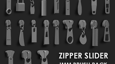 Zipper Slider IMM Brush Pack 21 in One