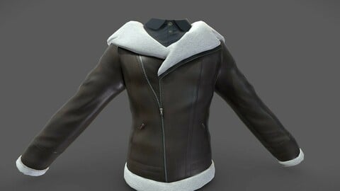 Men's Fur Inline Winter Leather Jacket w Shirt