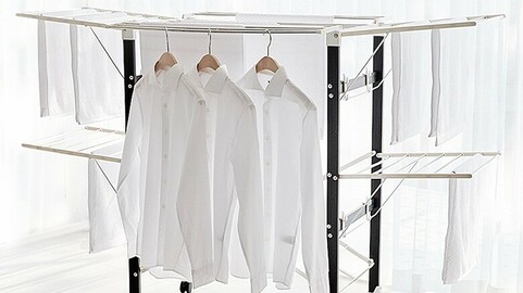 Nordic style sturdy laundry drying rack