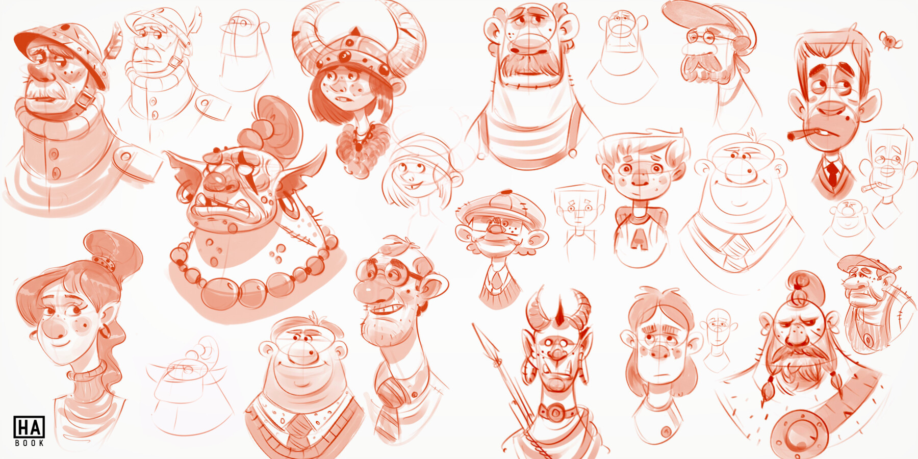 ArtStation HABOOK Sketching Brushes for Procreate Brushes