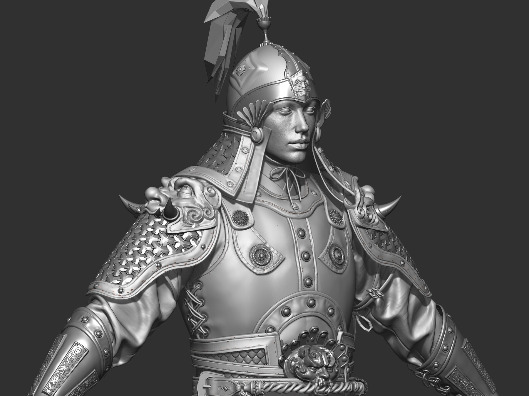 ArtStation - Ancient asian china chinese Armor warrior china sheid ...