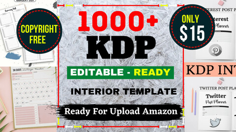 3000+ KDP Interior Templates Ready For Upload Amazon and others Marketplace