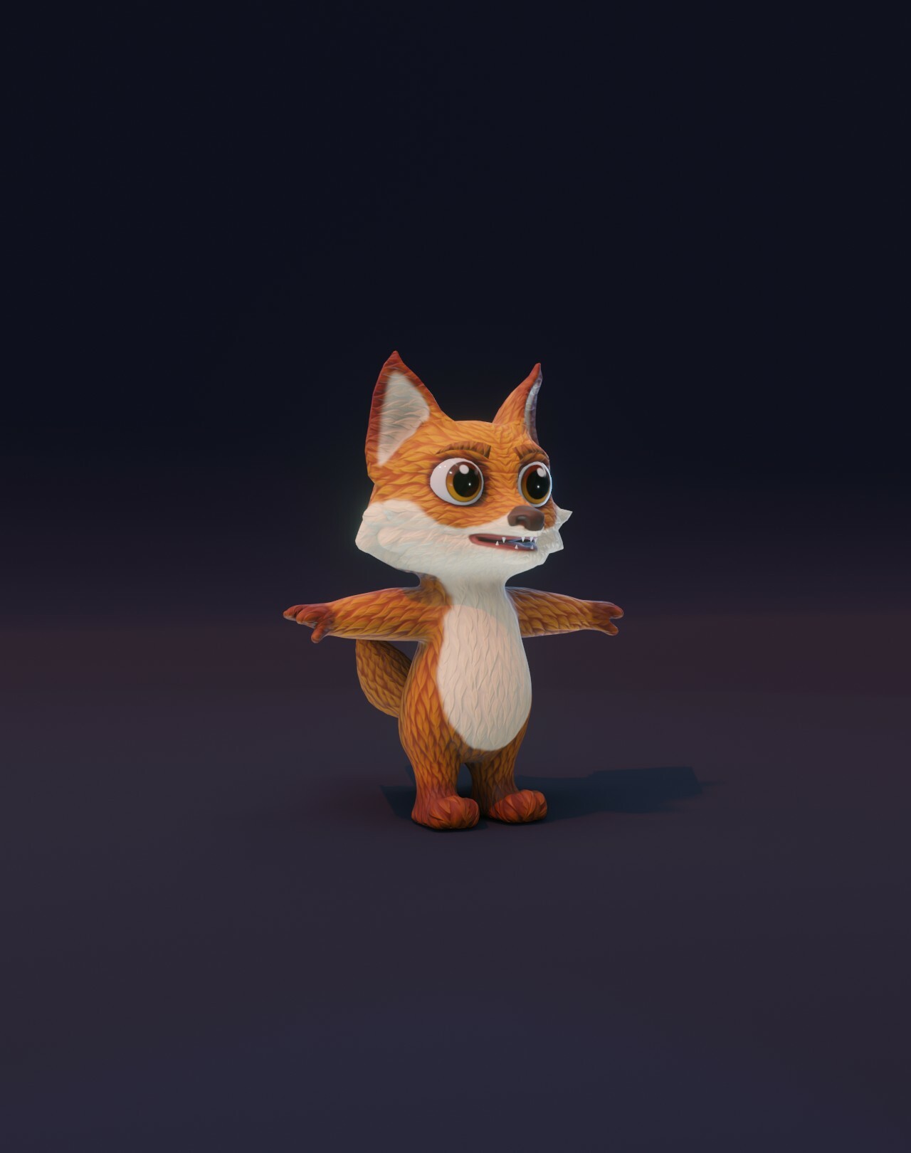 ArtStation - Cartoon Fox 3D Model | Game Assets