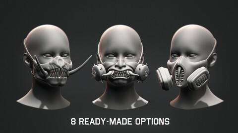 Gas Mask Constructor Kitbash Vol. 02