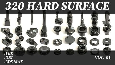 Hard Surface Kitbash 320 Details vol.01