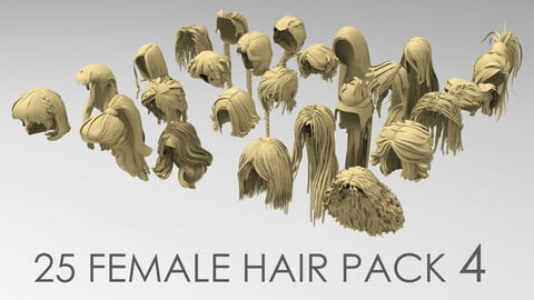 25 Female hair pack 4