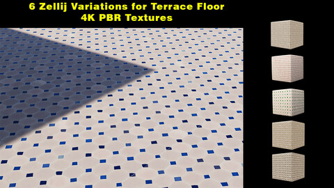 Moroccan Terrace indoor/outdoor floor 4K PBR texture