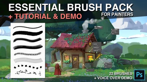 Essential brush pack for painters + Demo & Tutorial
