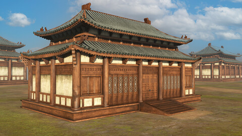 Asian/japanese traditional 3d Building