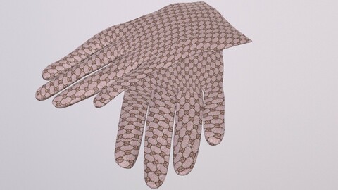 GUCCI GLOVES low-poly