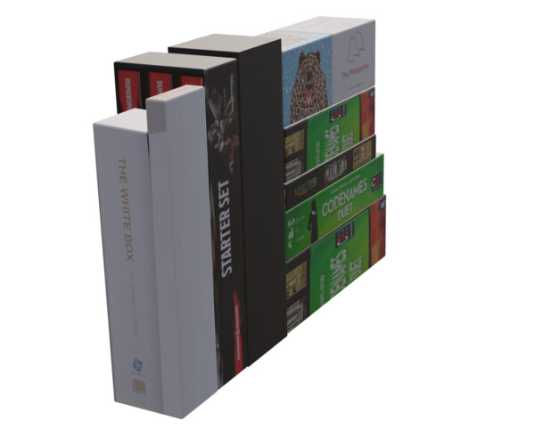 ArtStation Shelf filler books and board games Game Assets