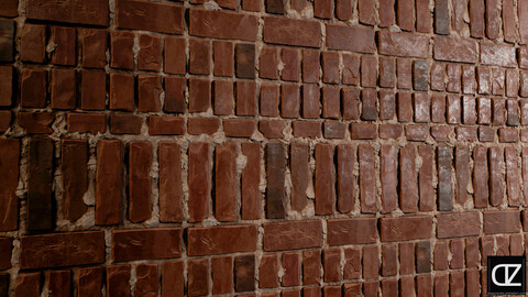 PBR - BRICK WALL - 4K MATERIAL