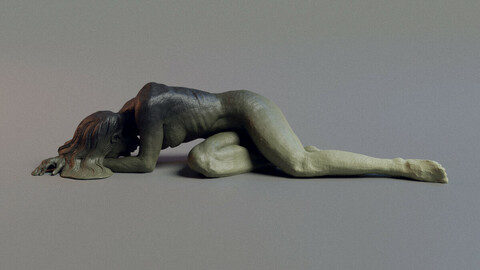 Waking Up - Blender Anatomy Sculpture