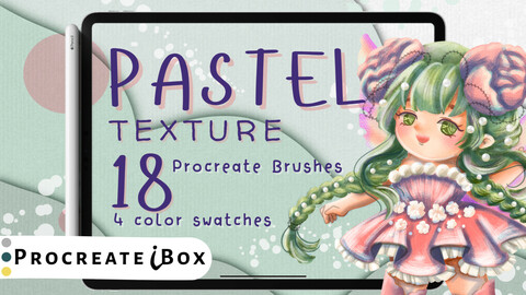 Pastel texture Procreate brushes | ProcreateiBox