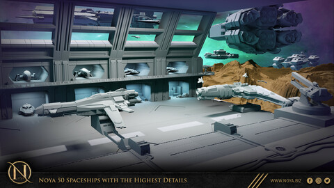 Noya 50 Spaceships & Spacecrafts with the Highest Details
