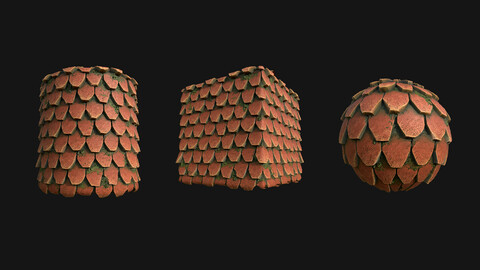 Stylized Roof7 PBR Texture