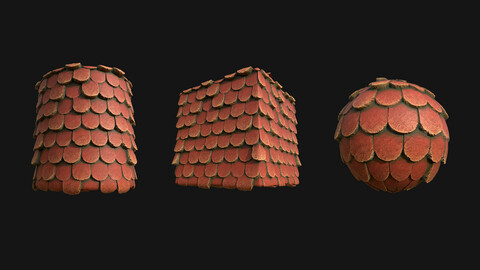 Stylized Roof9 PBR Texture