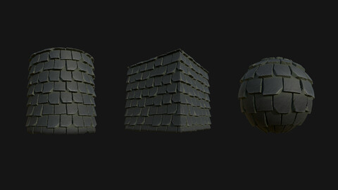 Stylized Roof11 PBR Texture
