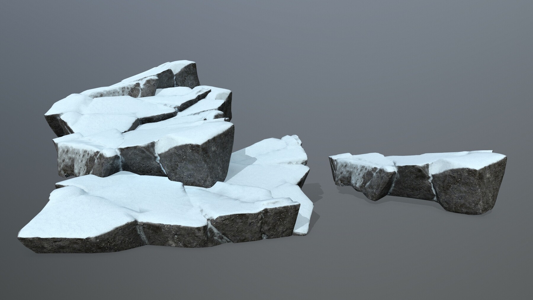 ArtStation - snow rocks | Game Assets
