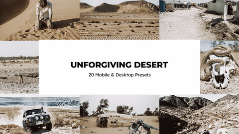 20 Unforgiving Desert LUTs & Lightroom Presets